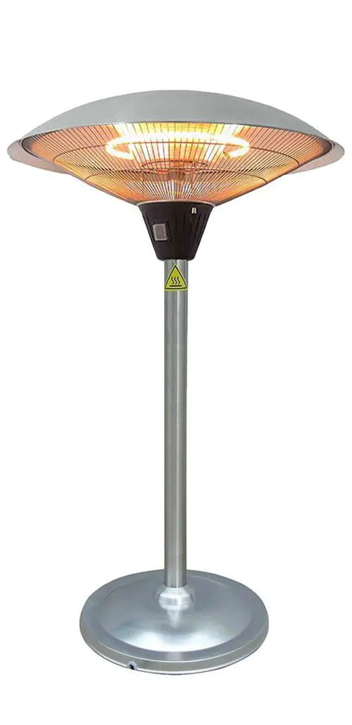 Rintuf Outdoor Electric Patio Heater,Freestanding Infrared Heater,Fast Heating,Weather Proof & Tip-Over Pretection,30% Energe Saving,Easy Remote with 3 Adjustable Height 