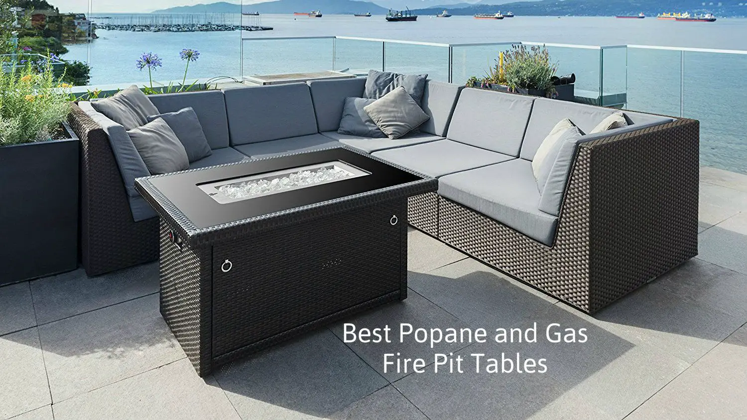 Best Propane And Gas Fire Pit Tables, Bcp Extruded Aluminum Gas Outdoor Fire Pit Table With Cover