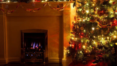 Photo of Avoid Burning Christmas Tree Placed near Fireplace