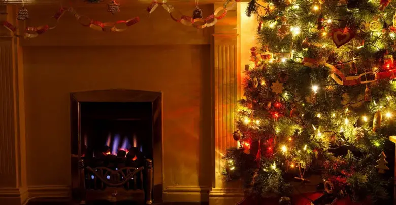 Photo of Avoid Burning Christmas Tree Placed near Fireplace
